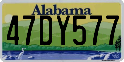 AL license plate 47DY577