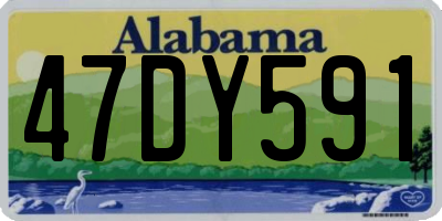 AL license plate 47DY591