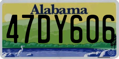 AL license plate 47DY606