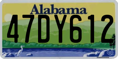 AL license plate 47DY612