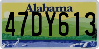 AL license plate 47DY613