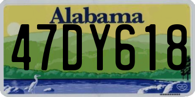 AL license plate 47DY618