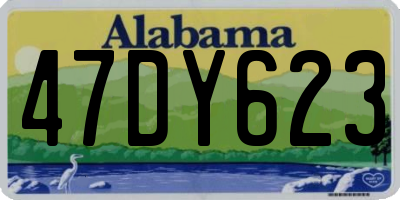 AL license plate 47DY623