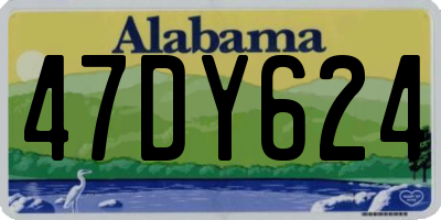 AL license plate 47DY624