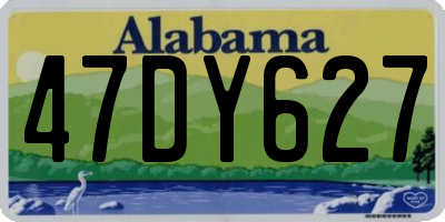AL license plate 47DY627