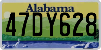 AL license plate 47DY628