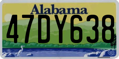 AL license plate 47DY638