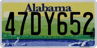 AL license plate 47DY652