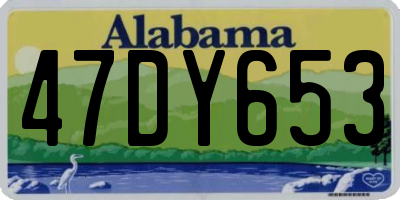 AL license plate 47DY653