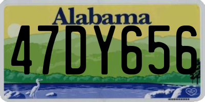AL license plate 47DY656