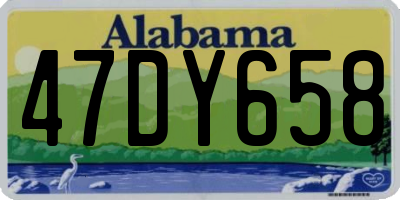 AL license plate 47DY658