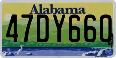 AL license plate 47DY660