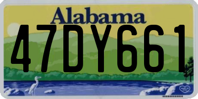 AL license plate 47DY661