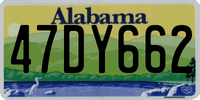 AL license plate 47DY662