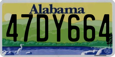 AL license plate 47DY664