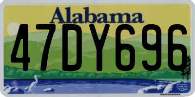 AL license plate 47DY696