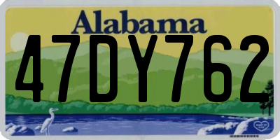 AL license plate 47DY762