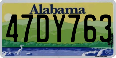 AL license plate 47DY763
