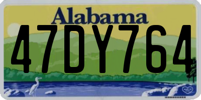 AL license plate 47DY764