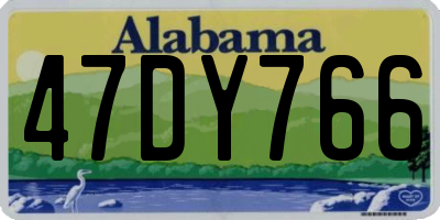 AL license plate 47DY766