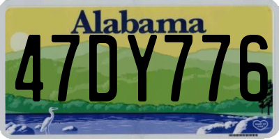 AL license plate 47DY776
