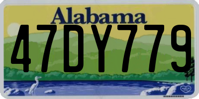 AL license plate 47DY779