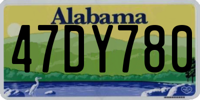 AL license plate 47DY780