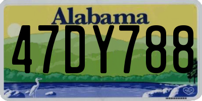AL license plate 47DY788