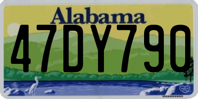 AL license plate 47DY790