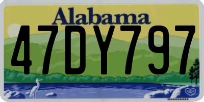 AL license plate 47DY797