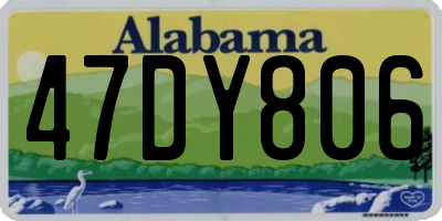 AL license plate 47DY806