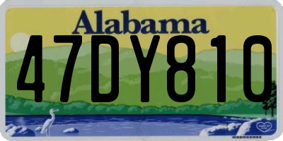 AL license plate 47DY810