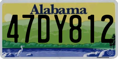 AL license plate 47DY812