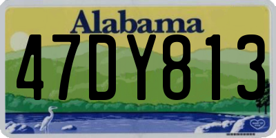 AL license plate 47DY813