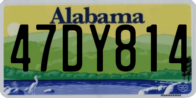 AL license plate 47DY814