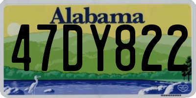 AL license plate 47DY822