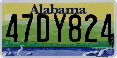 AL license plate 47DY824