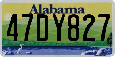 AL license plate 47DY827
