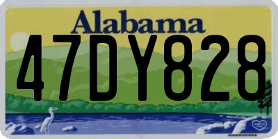 AL license plate 47DY828
