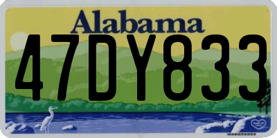 AL license plate 47DY833