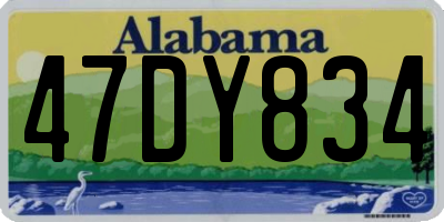 AL license plate 47DY834