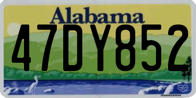 AL license plate 47DY852