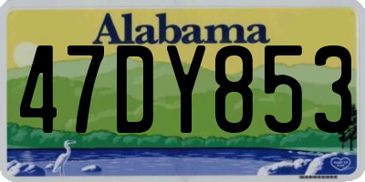AL license plate 47DY853