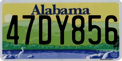 AL license plate 47DY856