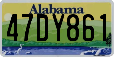 AL license plate 47DY861