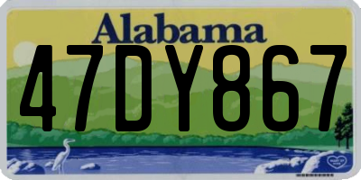 AL license plate 47DY867