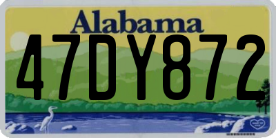 AL license plate 47DY872