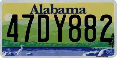 AL license plate 47DY882