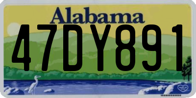 AL license plate 47DY891