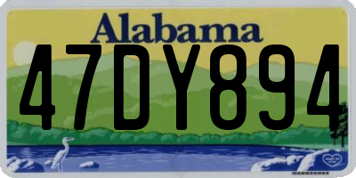 AL license plate 47DY894